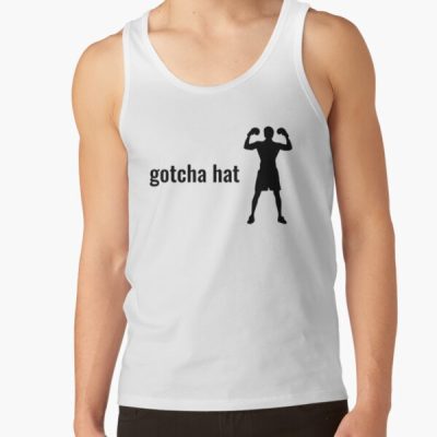 Gotcha Hat - Jake Paul Phrase In Black Text With Boxer Silhouette Tank Top Official Jake Paul Merch