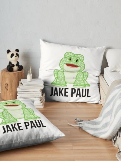 Webkinz Frog Jake Paul Throw Pillow Official Jake Paul Merch